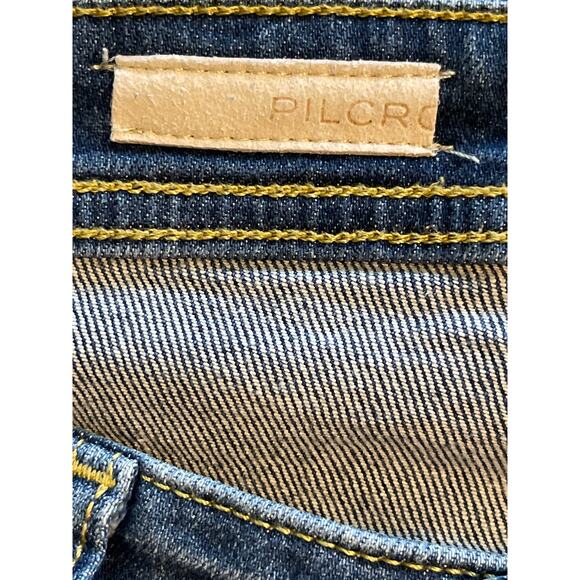 Athropologie Pilcro Straight Leg Jeans OB1538404 Byram Wash Blue Size 27 - Picture 6 of 8